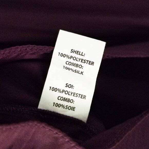 Ramy Brook New York Faretta Cold Shoulder Silk Blend Blouse M Merlot Wine $325 - Picture 11 of 16